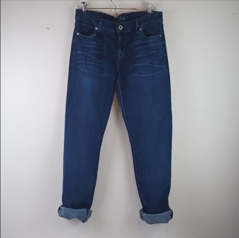 🌻3 For $15 Lucky Brand Brooke Boot Raw Hem Boy Friend Like Cut Jeans - Picture 3 of 15